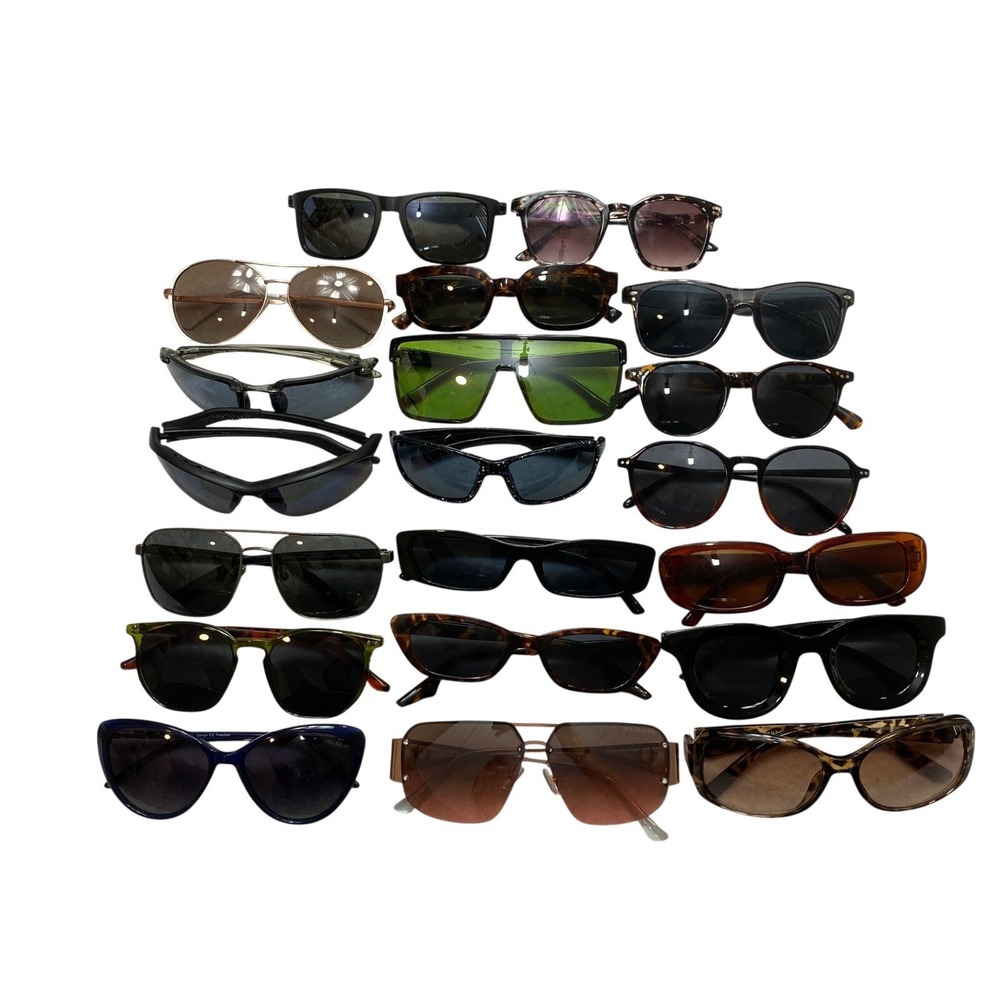 Lot Unisex 20 Mixed Sunglasses Multi Hurley True Religion Lucky Brand Bulk